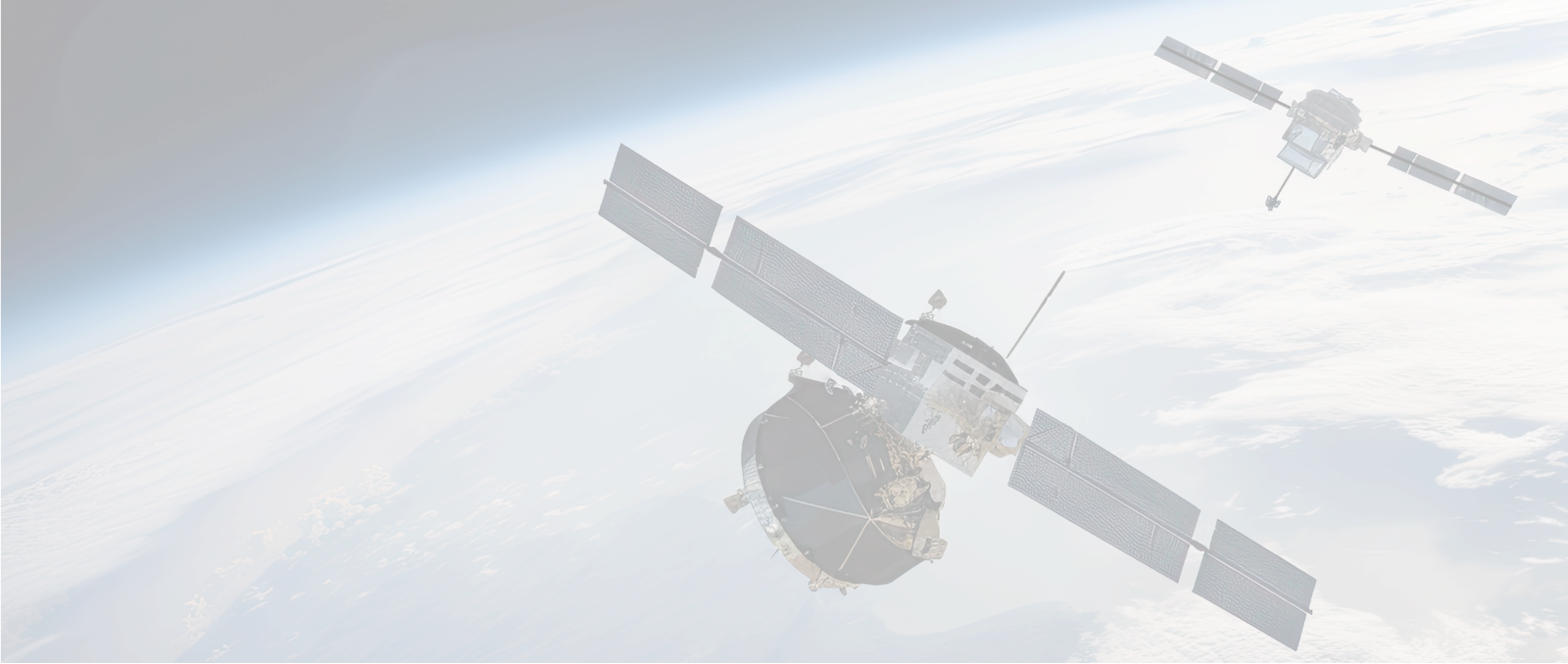 satellites out in space orbiting the world